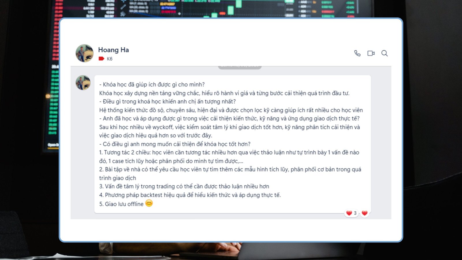 FEEDBACK CỦA HỌC VIÊN