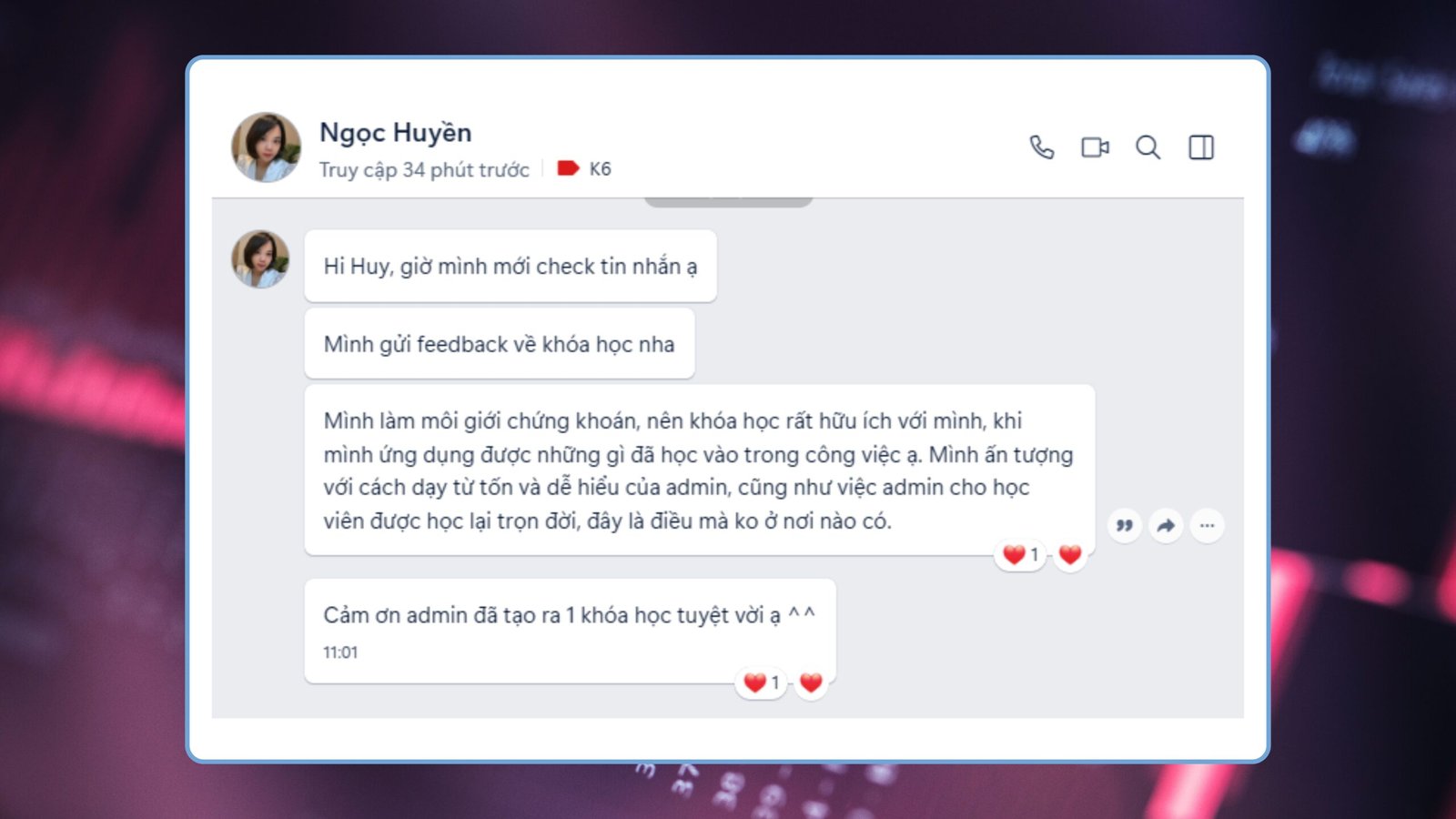 FEEDBACK CỦA HỌC VIÊN