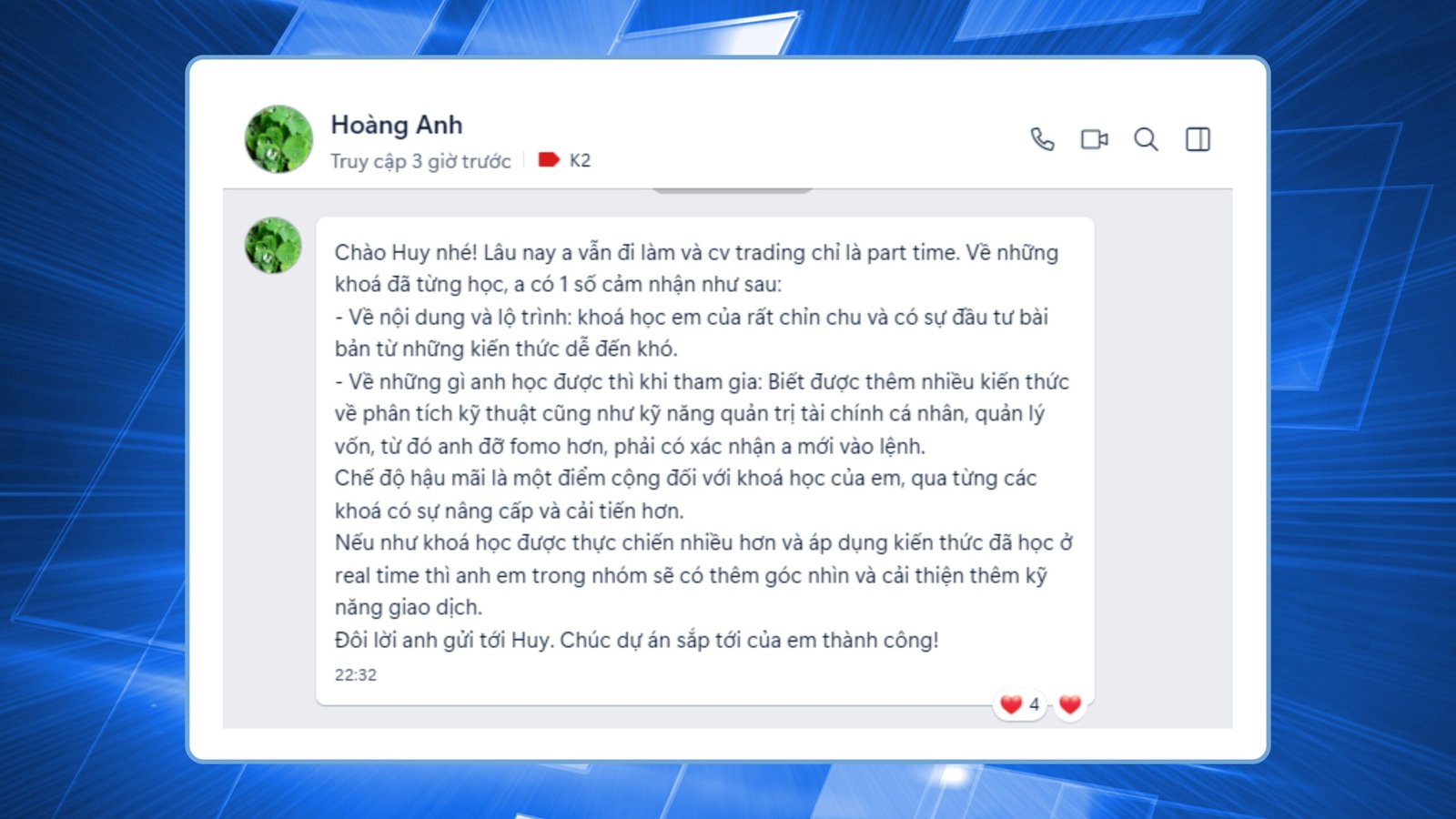 FEEDBACK CỦA HỌC VIÊN