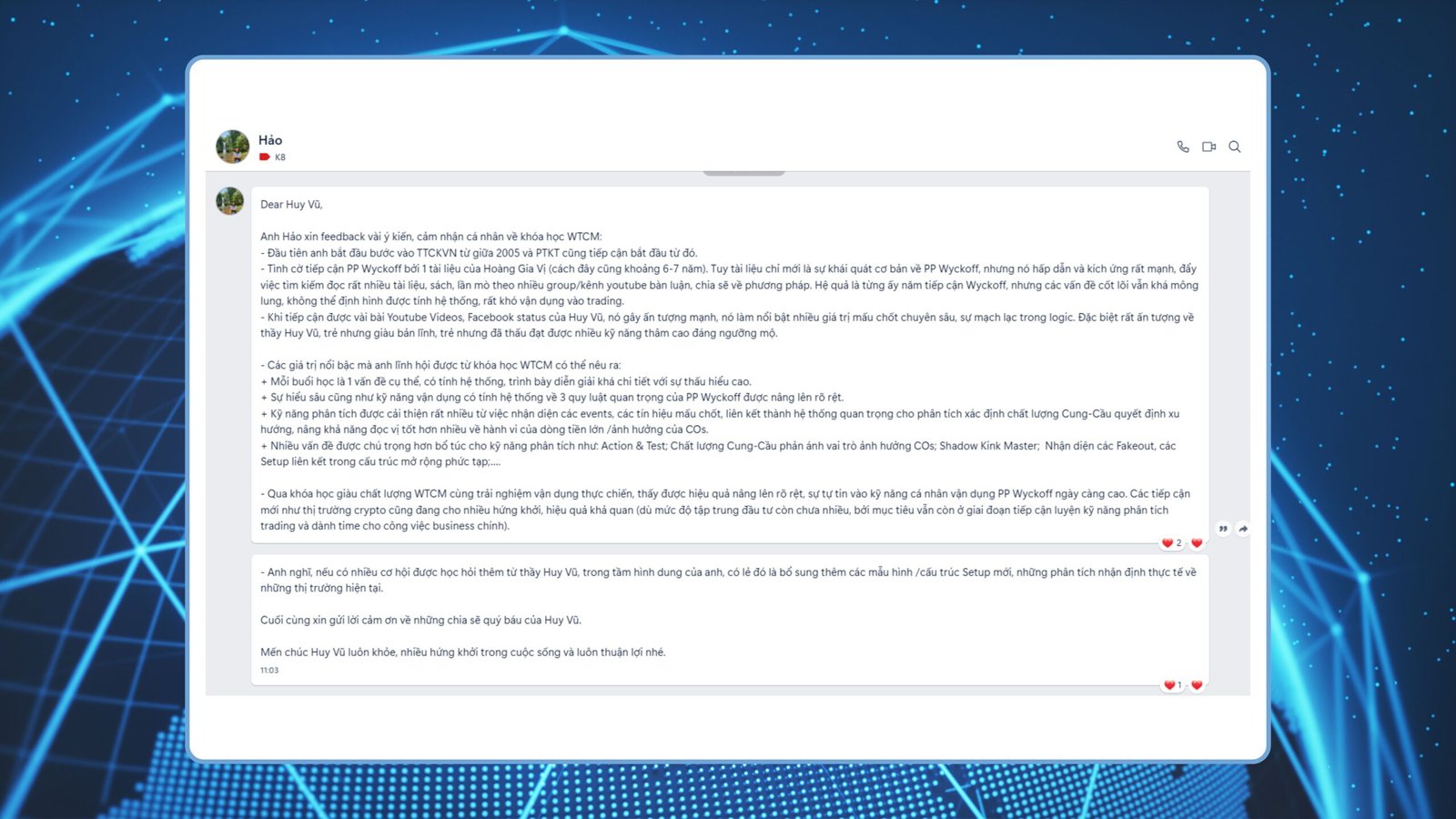 FEEDBACK CỦA HỌC VIÊN