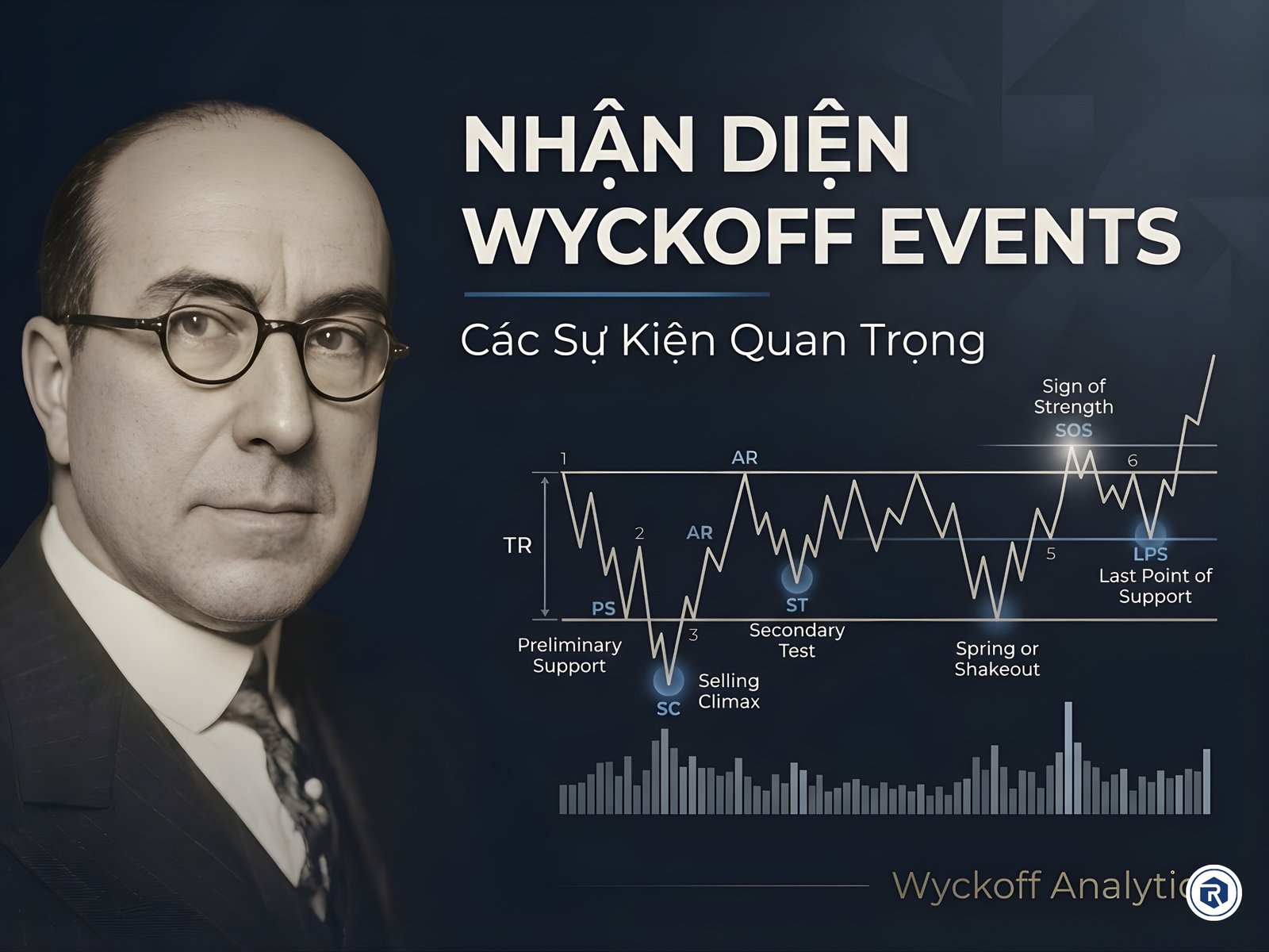 Cách phân biệt – nhận diện đặc điểm các SỰ KIỆN (EVENTS) QUAN TRỌNG trong WYCKOFF